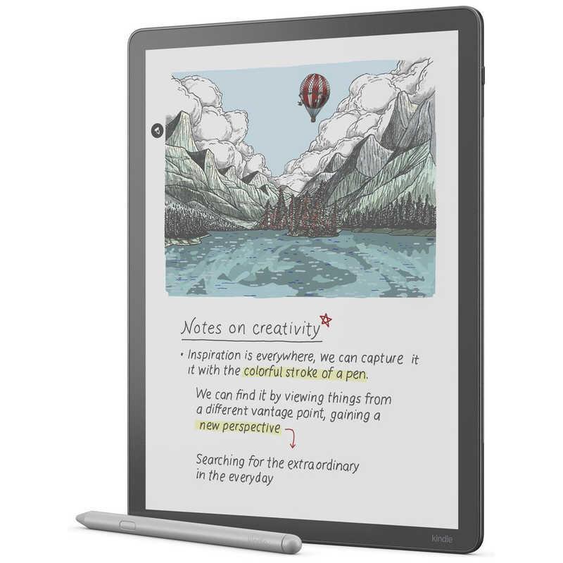 Amazon Kindle Scribe Colorsoft 11インチ、厚さ5.4mm・重さ400g、10色