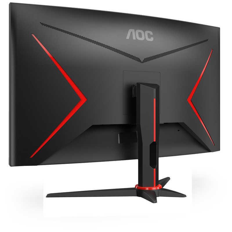 AOC ゲーミングモニター 27型/ フルHD(1920×1080)/ ワイド/ 曲面型/ ブラック&レッド C27G2ZE11 AOC ゲーミングモニター 27型/ フルHD(1920×1080)/ ワイド/ 曲面型/ ブラック&レッド C27G2ZE11