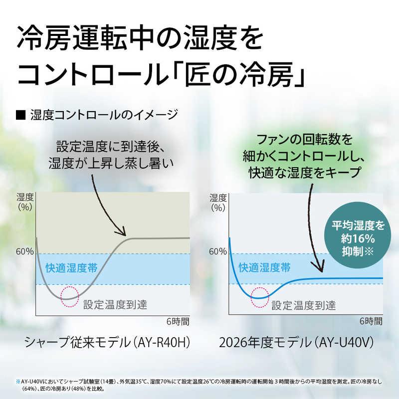 標準取付工事費込）シャープ SHARP エアコン 2026年 Vシリーズ おもに 