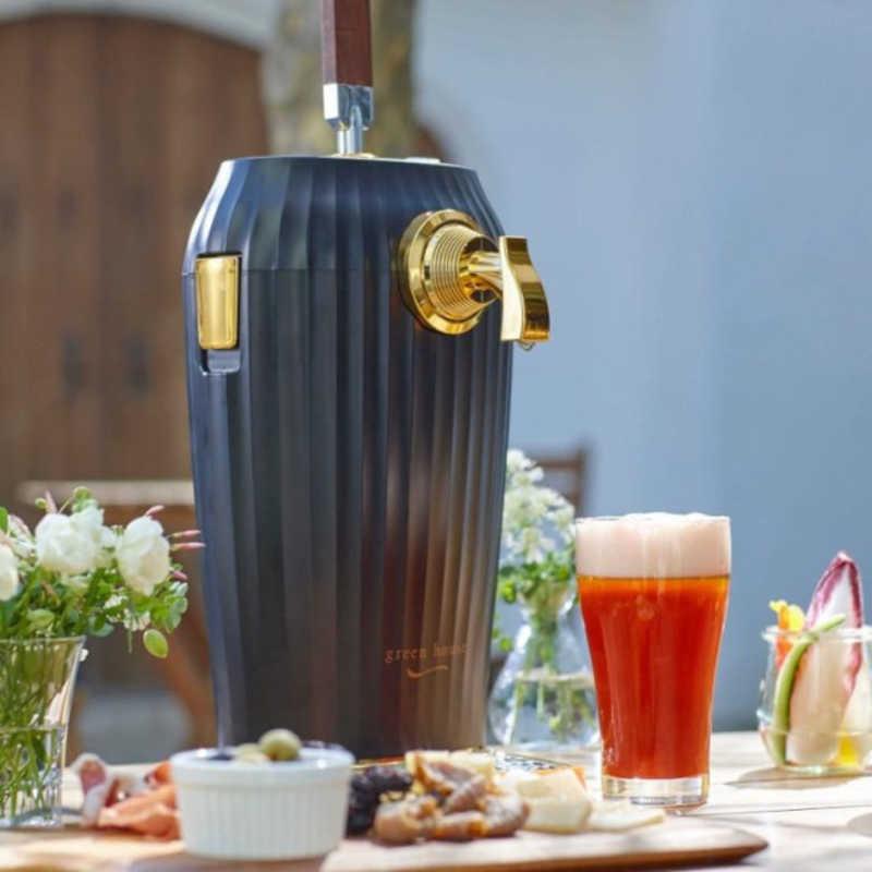 グリーンハウス 2缶型カクテルビールサーバー ブラック ブラック GH