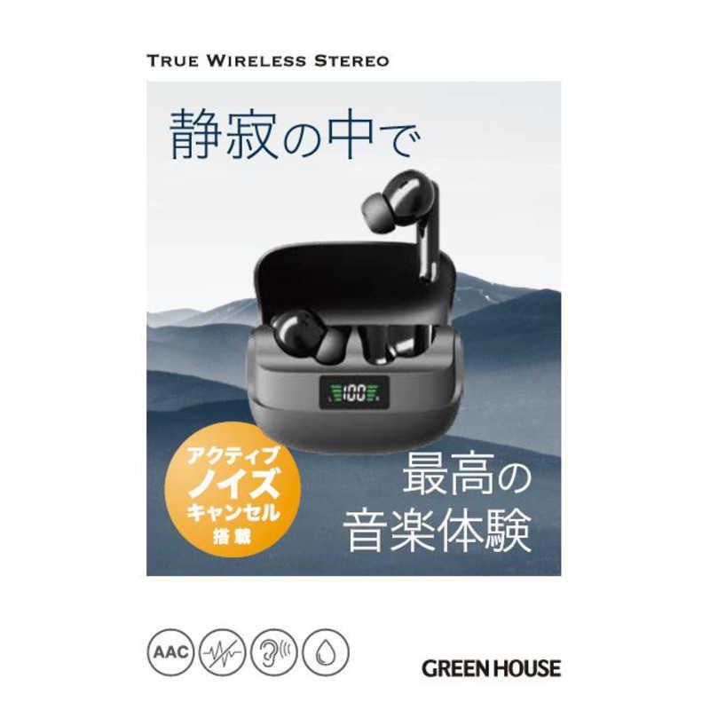 グリーン ワイヤレスイヤホン TRUE WIRELESS STEREO