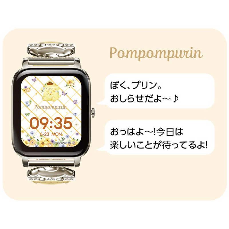 グリーンハウス　サンリオキャラクターズ スマートウォッチ ポムポムプリン　GH-SMWL-PNの画像