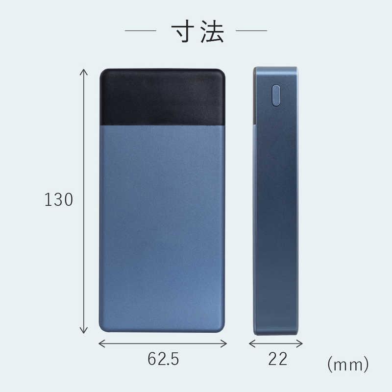 グリーンハウス 準固体モバイル充電器 20000mAh ブラウン ［USB Power