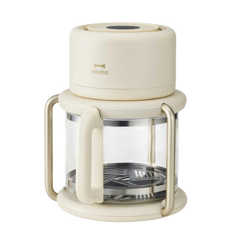 Bruno エアフライヤー　ブルーノ　新品アイボリー ガラスエアフライヤー アイボリーの通販 | BRUNO online