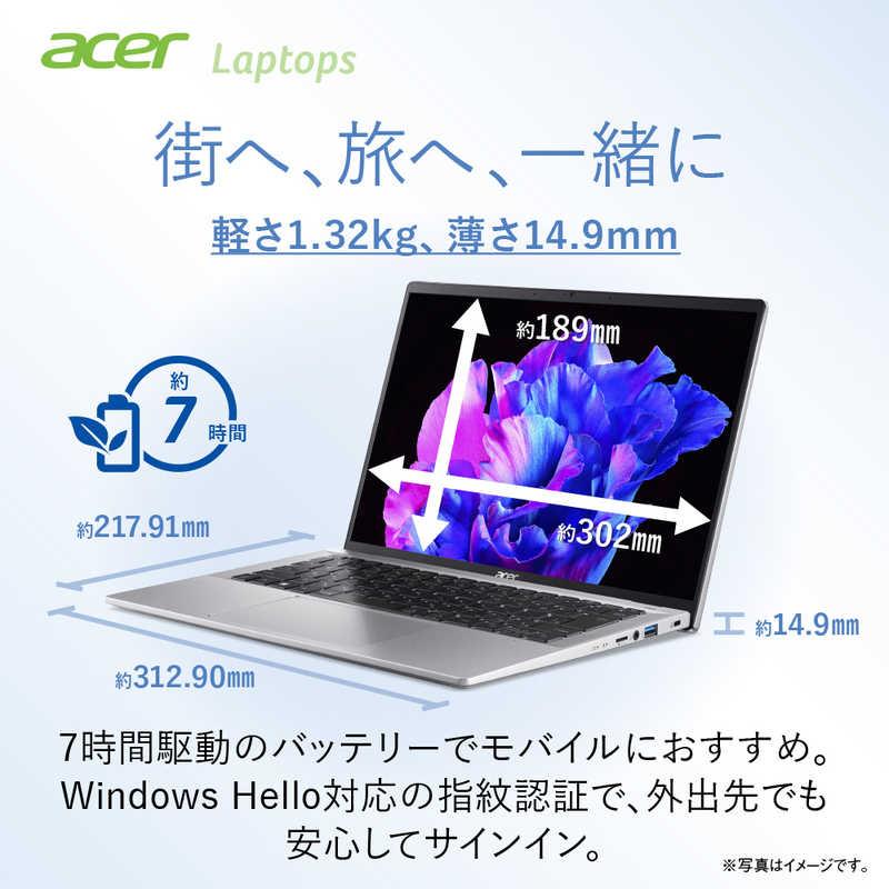 ACER エイサー　ノートパソコン Swift Go 14 [14.0型 /Windows11 Home] ピュアシルバー　SFG14-72-H73Y/F｜y-kojima｜03