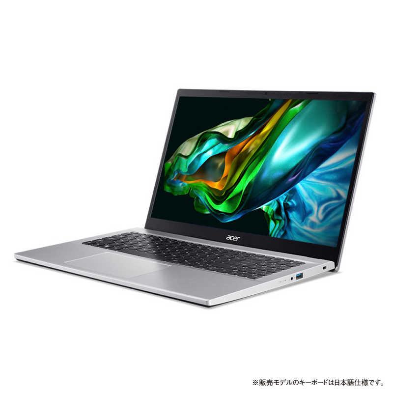 ACER エイサー ノートパソコン Aspire 3 ピュアシルバー [15.6型 