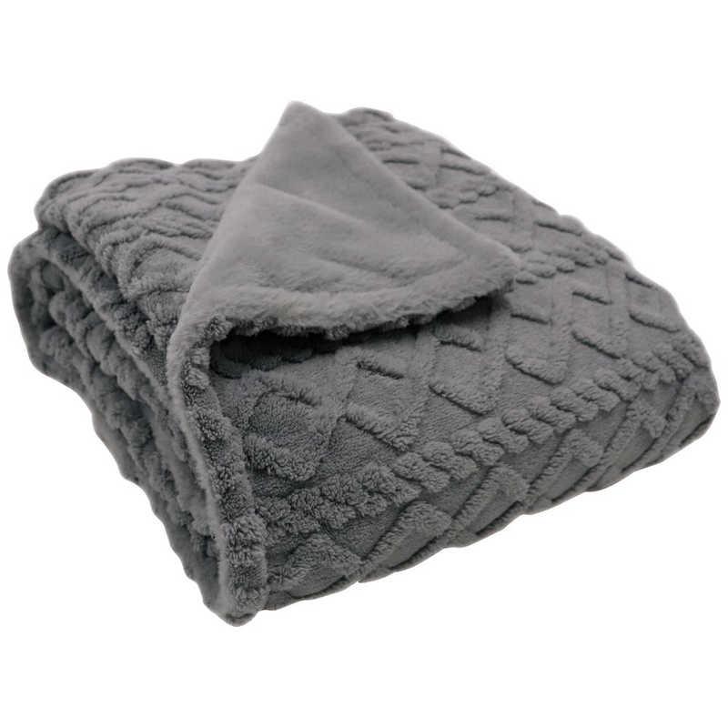 広電 電気かけしき毛布 [ 188×130cm / 掛・敷毛布 タイマー有 ] グレイ