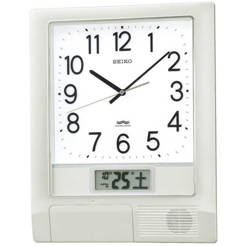 【美品】SEIKO セイコー PT201S 電波時計 プログラムクロック 壁掛け SEIKO（セイコー） 電波掛け時計「プログラムクロック」 PT201S