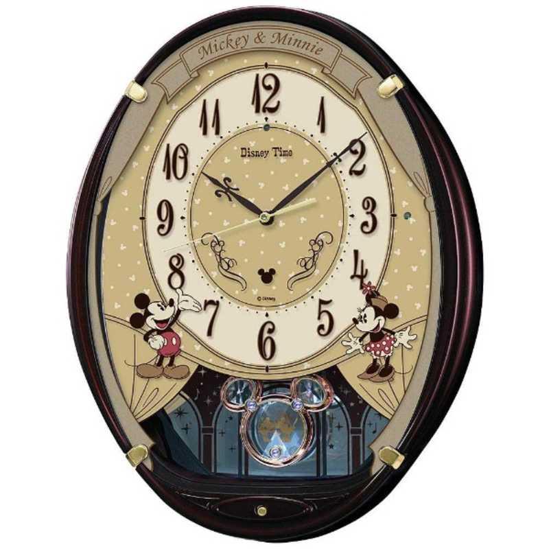 セイコー 電波アミューズ掛け時計 「ミッキー&ミニー」 FW579B