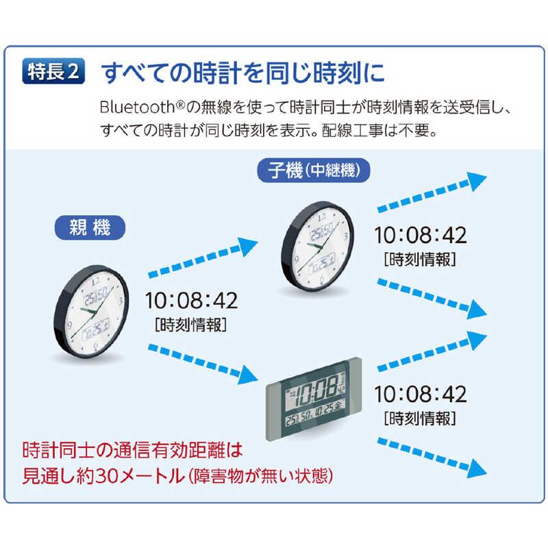 SEIKO（セイコー） 電波掛け時計 「ネクスタイム」 ZS451S 銀色