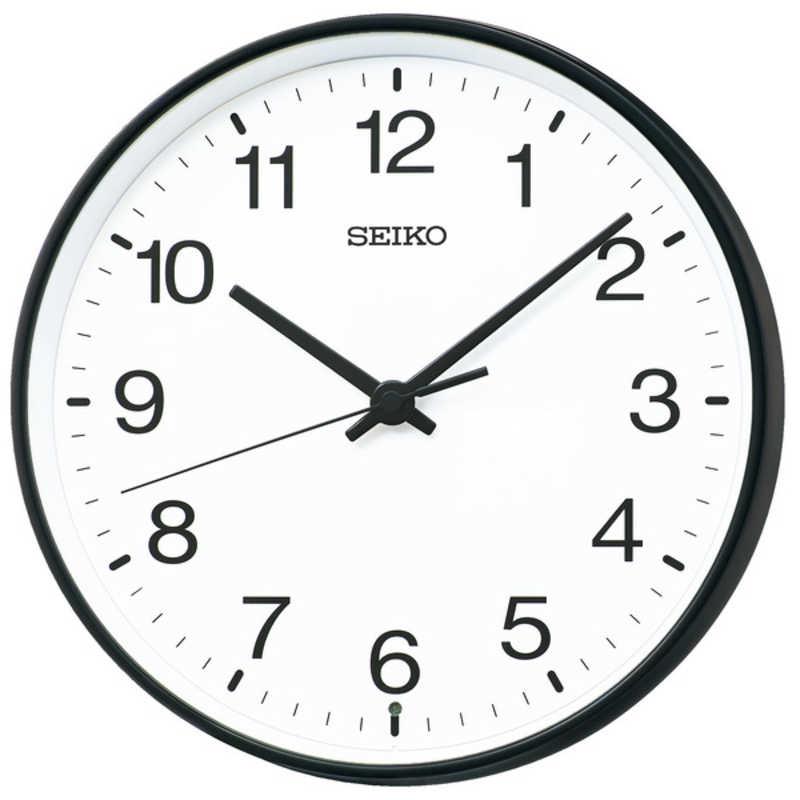 SEIKO セイコー 掛け時計 黒 [電波自動受信機能有] KX268K