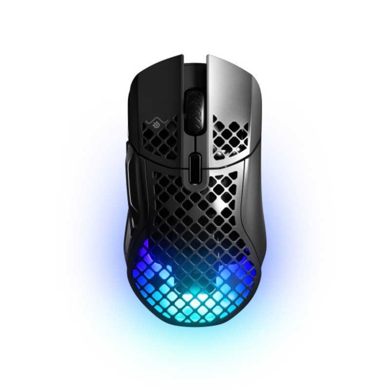 STEELSERIES　ゲーミングマウス Aerox 5 Wireless [光学式 /有線／無線(ワイヤレス) /9ボタン /Bluetooth・USB]　62406J｜y-kojima