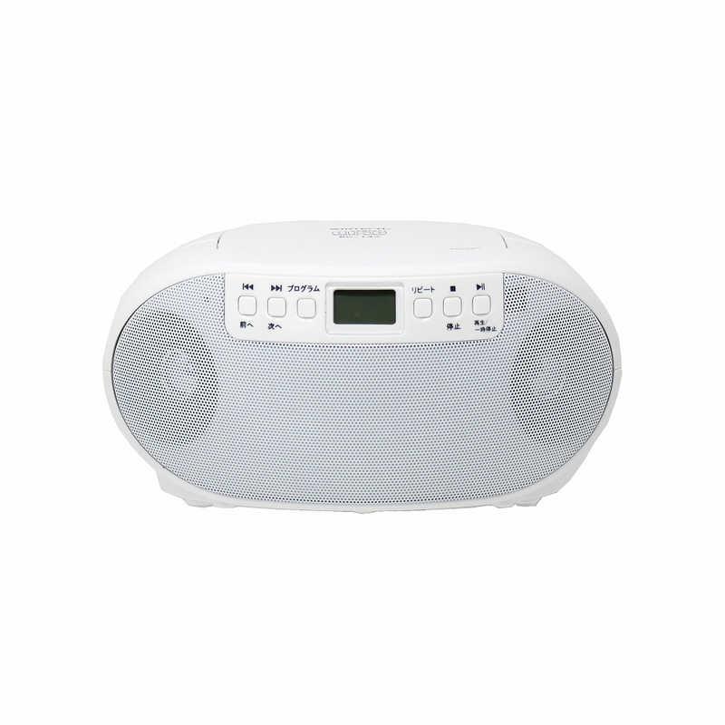 WINTECH CDラジオ ［ワイドFM対応］ ホワイト KC-132W : コジマYahoo
