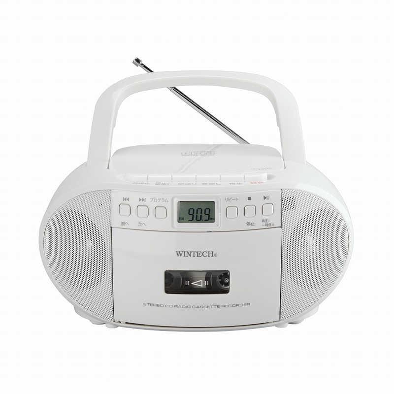 ラジオ ラジカセ CDラジカセ 38台 大量まとめ売り WINTECH ジャンク WINTECH CDラジカセ ［ワイドFM対応 /CDラジカセ］ ホワイト CDR-YS2