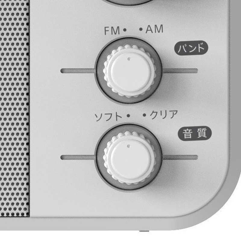 WINTECH AM/FMホームラジオ ［ワイドFM対応 /AM/FM］ ホワイト HR-K74