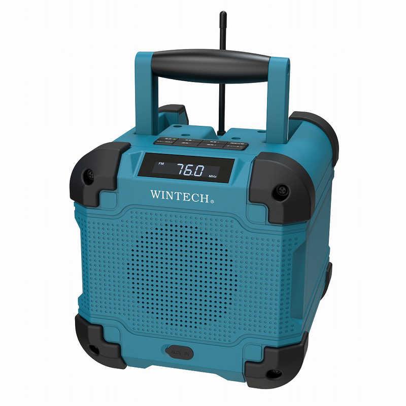 WINTECH 防滴防塵現場ラジオ ［ワイドFM対応 / 防水ラジオ AM/FM