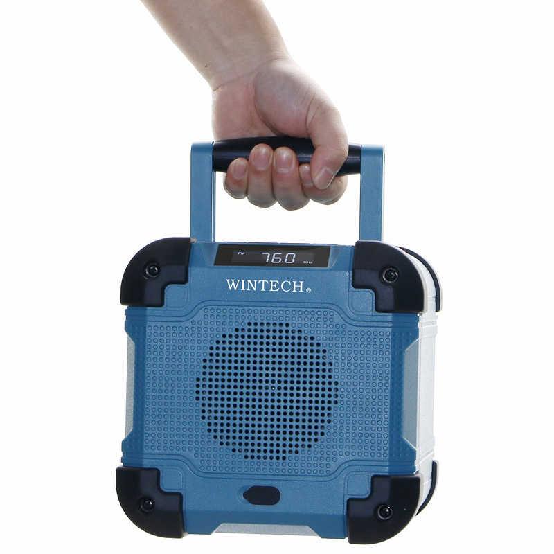 WINTECH 防滴防塵現場ラジオ ［ワイドFM対応 / 防水ラジオ AM/FM