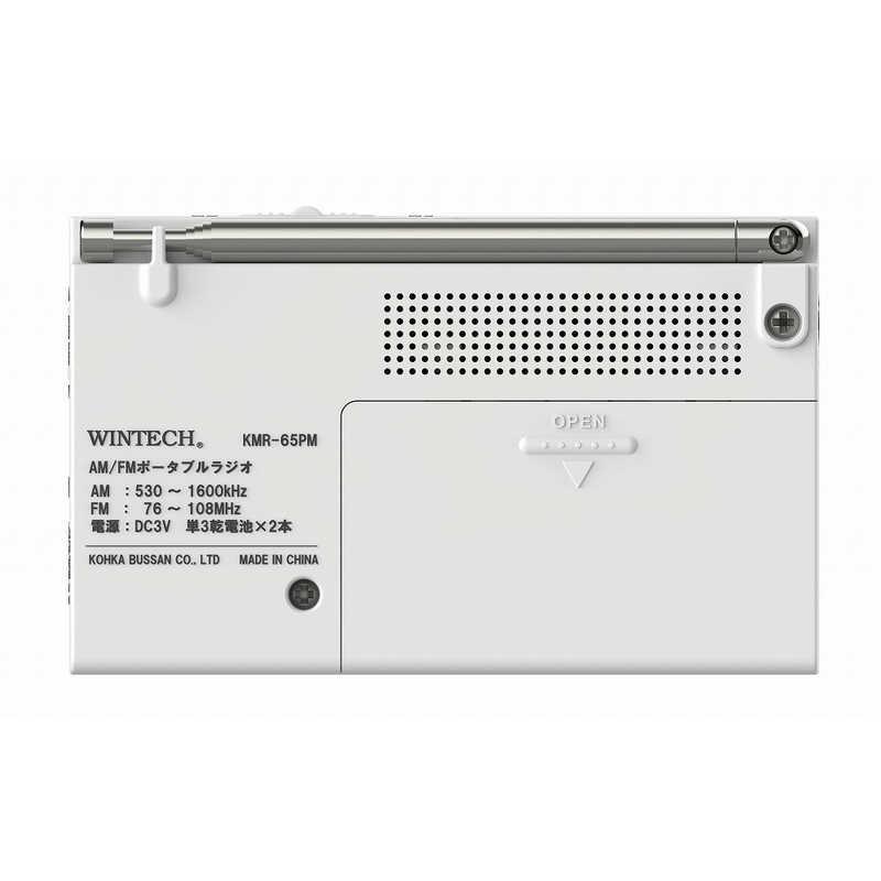 WINTECH AM/FMポータブルラジオ(横型) ［ワイドFM対応 / AM/FM