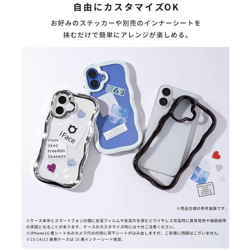 HAMEE ［iPhone 16専用］iFace BeBling クリアケース iFace シルバー