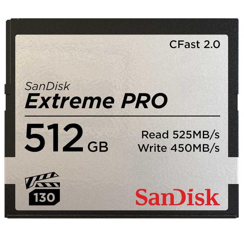 サンディスク　CFast2.0 カード SanDisk Extreme PRO 512GB　SDCFSP-512G-J46D｜y-kojima