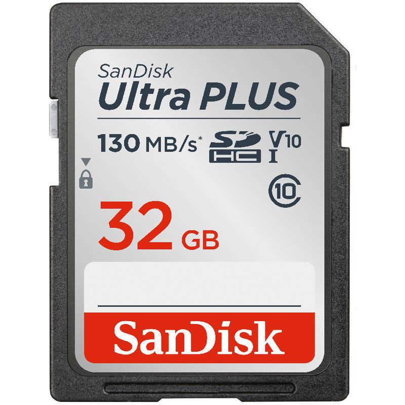 サンディスク　SanDisk ウルトラ プラス SDHC UHS-I 32GB　SDSDUW3-032G-JNJIN｜y-kojima