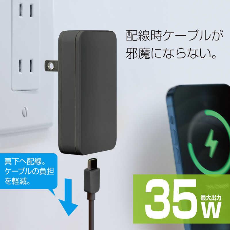 フリーダム Type-C 平型AC充電器35W PD対応 Gan搭載 [1ポート /USB Power Delivery対応 /GaN(窒化 ...