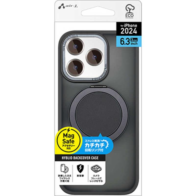 エアージェイ iPhone 16 Pro(6.3インチ) Magsafe対応カチカチ回転