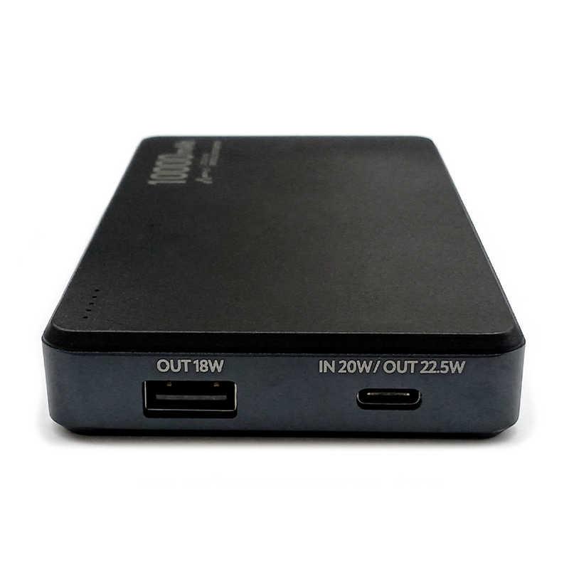 エアージェイ 準固体モバイルバッテリー10000mAh BK MBSS10000BK