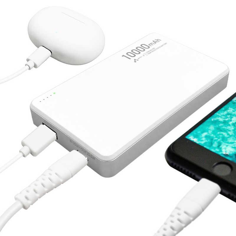 エアージェイ 準固体モバイルバッテリー10000mAh WH MBSS10000WH