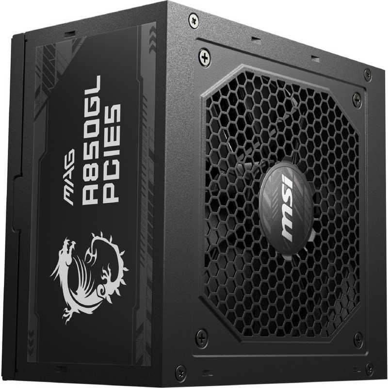 MSI　PC電源［850W /ATX /Gold］　MAGA850GLPCIE5 の商品画像