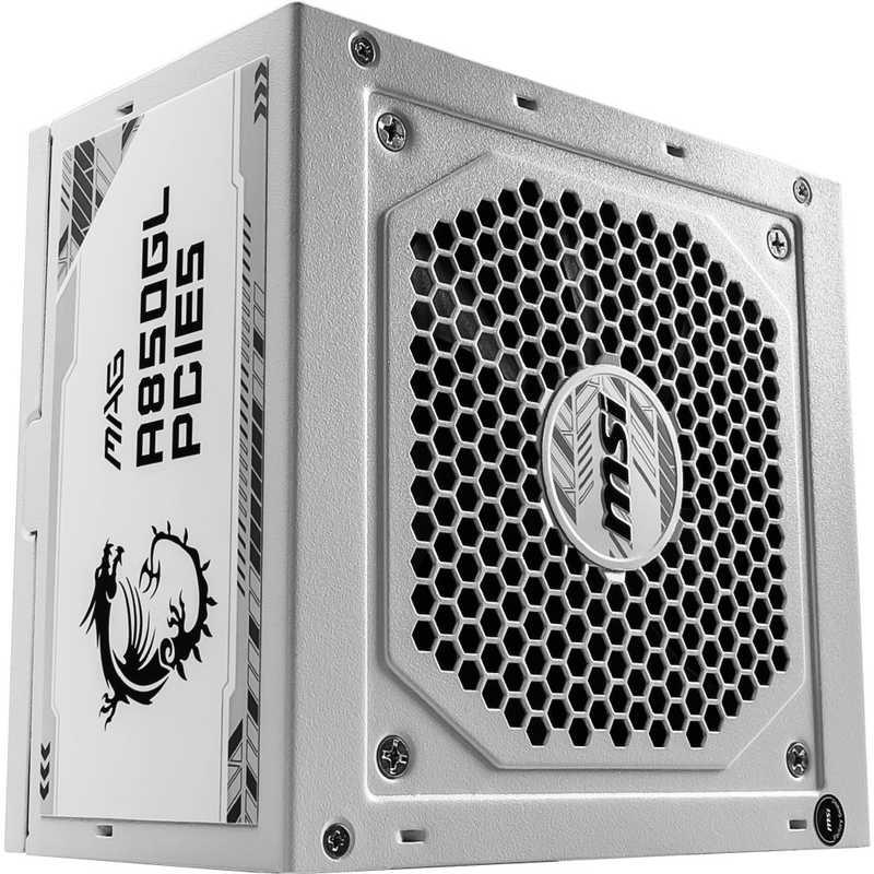 MSI　PC電源 ［850W /ATX /Gold］ ホワイト　MAGA850GLPCIE5WHITE