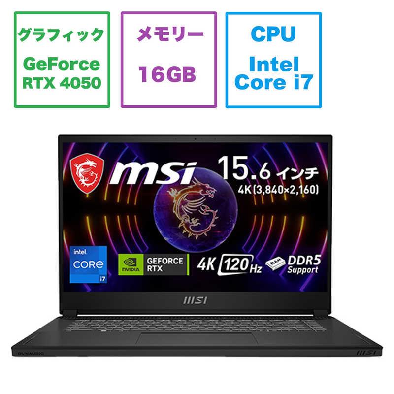 MSI ゲーミングノートパソコン ［15.6型 /Windows11 Home /メモリ