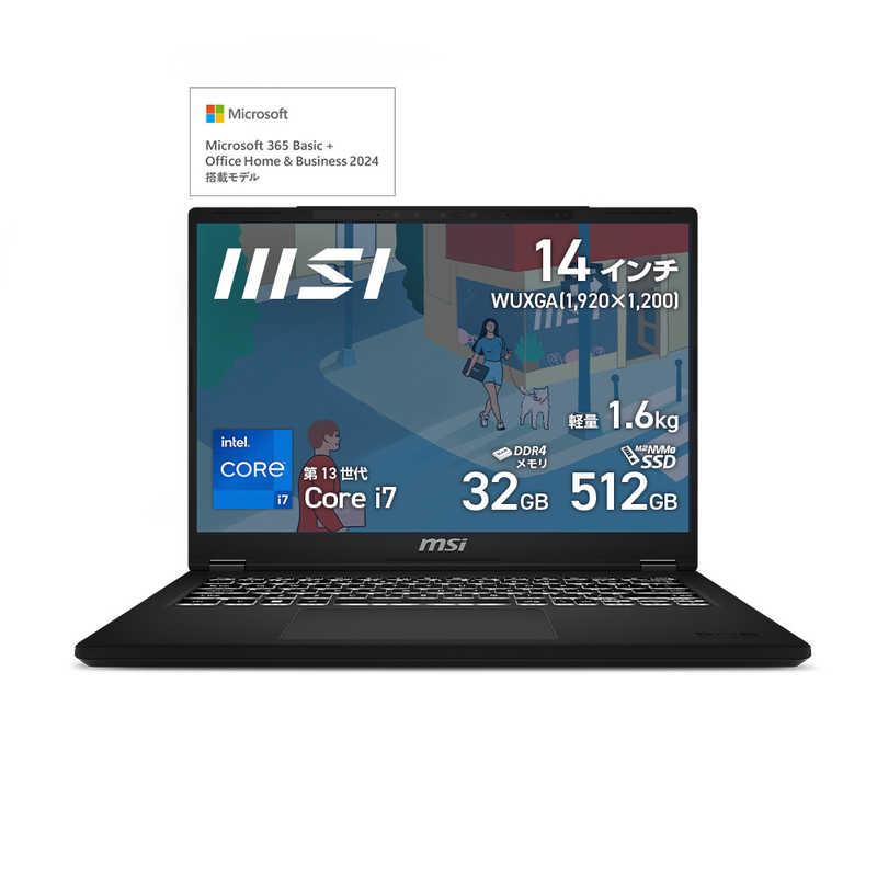 MSI ノートパソコン [14.0型/Win11 Home/intel Core i7/メモリ32GB 