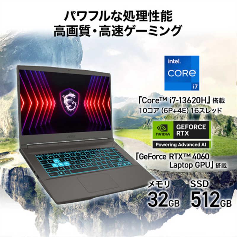 MSI ゲーミングノートPC [15.6型 /Windows11 Home /intel Core MSI ゲーミングノートPC [15.6型 /Windows11 Home /intel Core