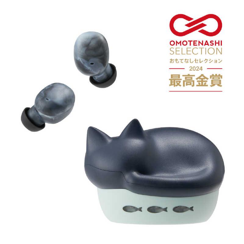 ワイヤレスイヤホン NEKO 黒 クロ Bluetooth ラディウス 完全ワイヤレスイヤホン NEKO 猫 クロ [ ワイヤレス ( 左右