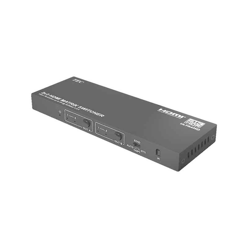 テック 4K60Hz HDR対応 HDMI2x2マトリクス切替器 THD22MSP-4K60 Amazon 
