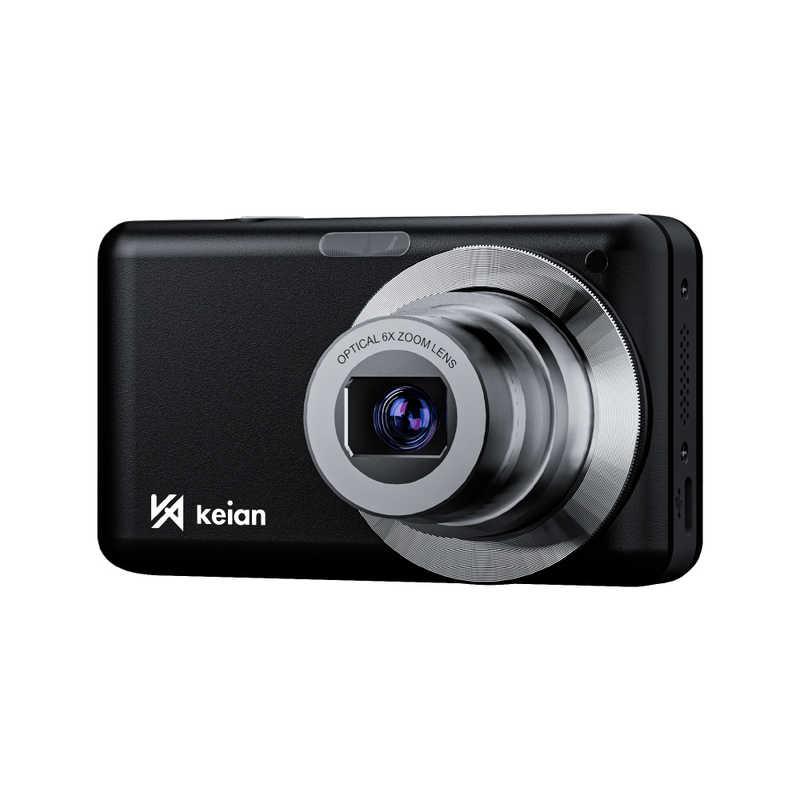 KEIAN 光学6倍コンパクトデジタルカメラ ブラック KDC125-BK : コジマ
