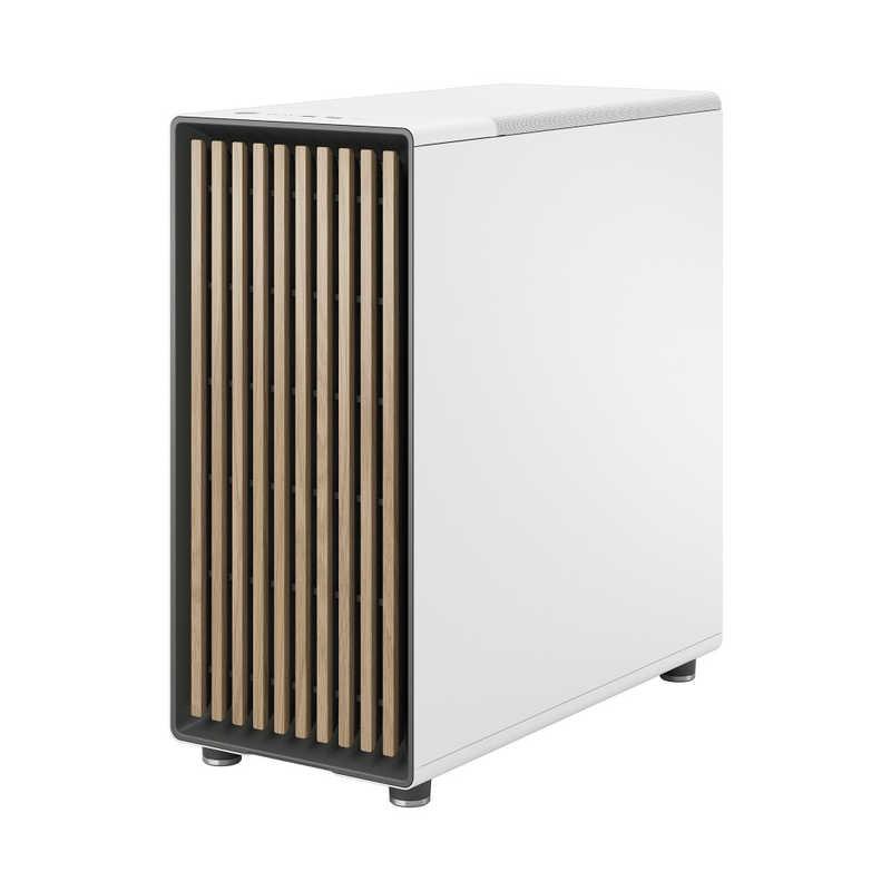 FRACTALDESIGN　PCケース［ATX /Micro ATX /Mini-ITX］North Chalk White TG Clear ホワイト　FD-C-NOR1C-04