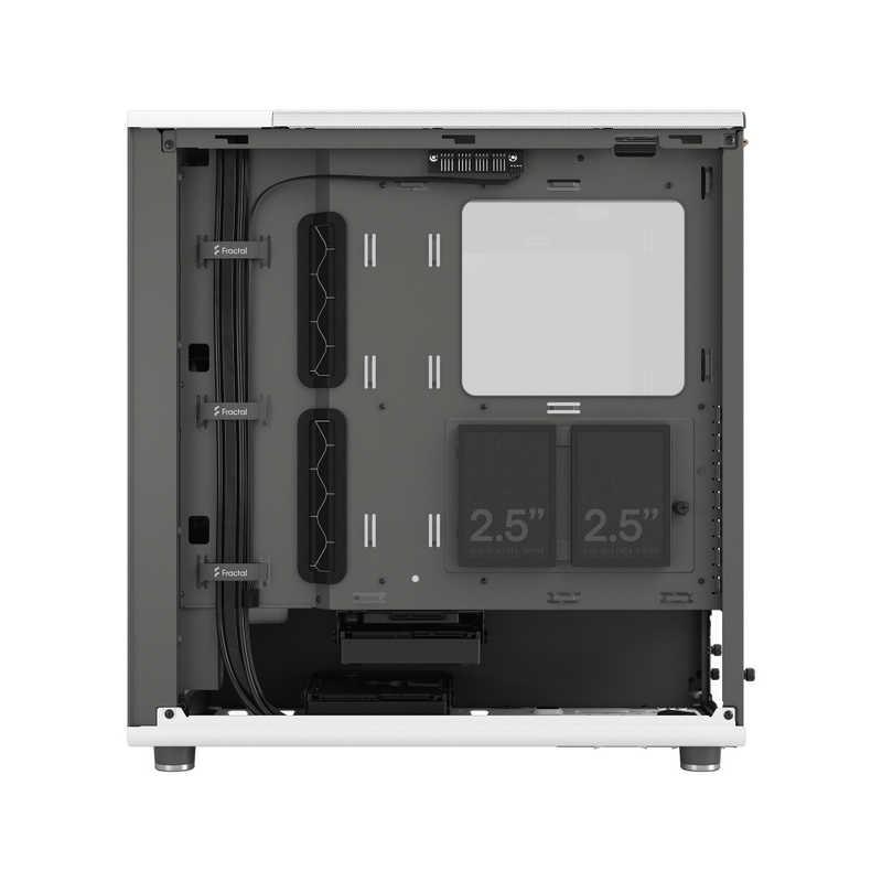 FRACTALDESIGN　PCケース［ATX /Micro ATX /Mini-ITX］North Chalk White TG Clear ホワイト　FD-C-NOR1C-04