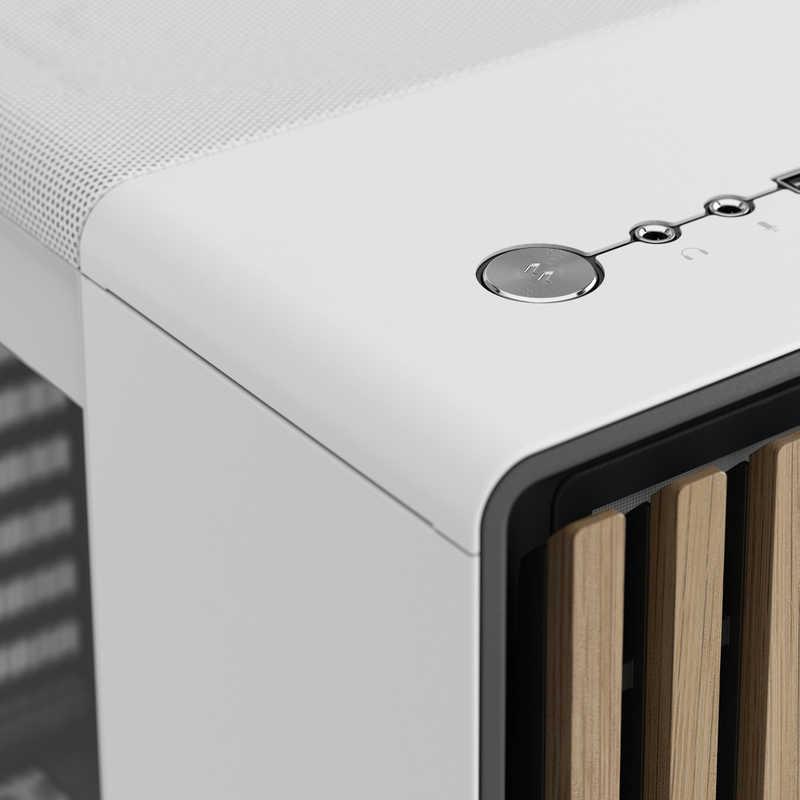 FRACTALDESIGN　PCケース［ATX /Micro ATX /Mini-ITX］North Chalk White TG Clear ホワイト　FD-C-NOR1C-04