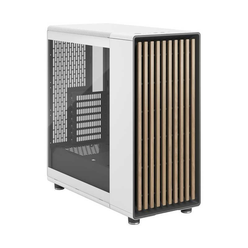 FRACTALDESIGN　PCケース［ATX /Micro ATX /Mini-ITX］North Chalk White TG Clear ホワイト　FD-C-NOR1C-04