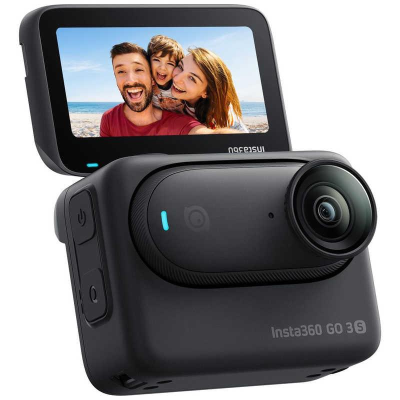 話題のアクションカメラ☆insta360 go3s☆4K動画☆128GB☆ブラック☆付属品☆8月に購入品で美中古☆ Insta360 CINSAATA-GO3S128K GO3S 小型アクションカメラ 4K 128GB