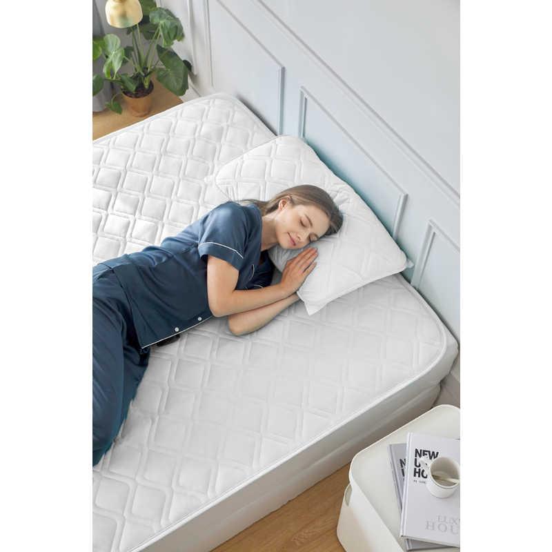 篠原化学 快眠タイムズ 除湿消臭 敷きパッド ホワイト ［シングル