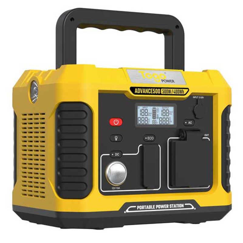 TOGOPOWER ポータブル電源 ADVANCE500 [400Wh /7出力 /ソーラーパネル