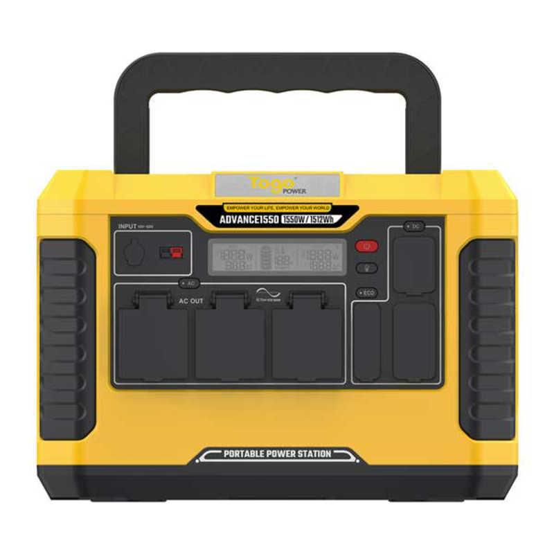 TOGOPOWER ポータブル電源 ADVANCE1500 [1512Wh /12出力 /ソーラー 