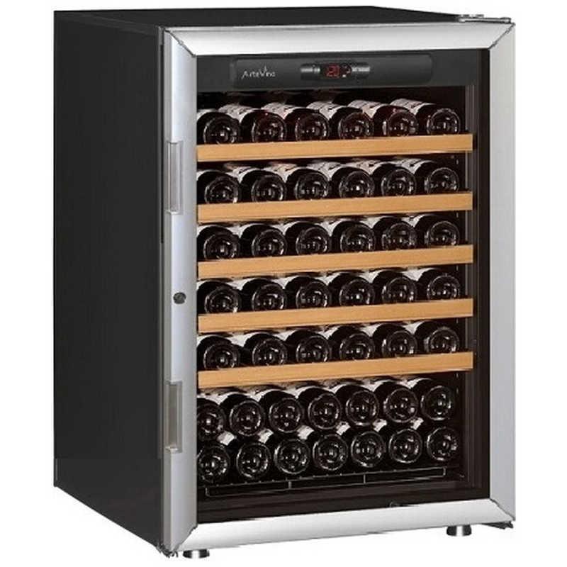 アルテビノ　ワインセラー アルテビノ OPシリーズ 74本 棚板5枚 ノアール 黒 　OVP05（標準設置無料） アルテビノ ワインセラー OPシリーズ 74本 棚板5枚 ノアール 黒 OVP05