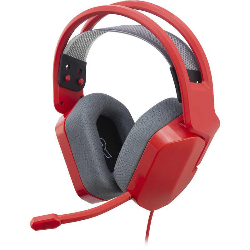 サイバーガジェット SWITCH用超軽量ゲーミングヘッドセット レッド