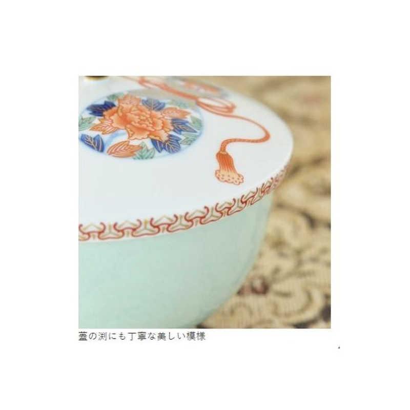 香蘭社 染錦瓢絵・蓋付湯呑揃 698CLの画像