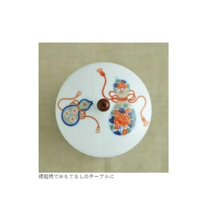 香蘭社 染錦瓢絵・蓋付湯呑揃 698CLの画像