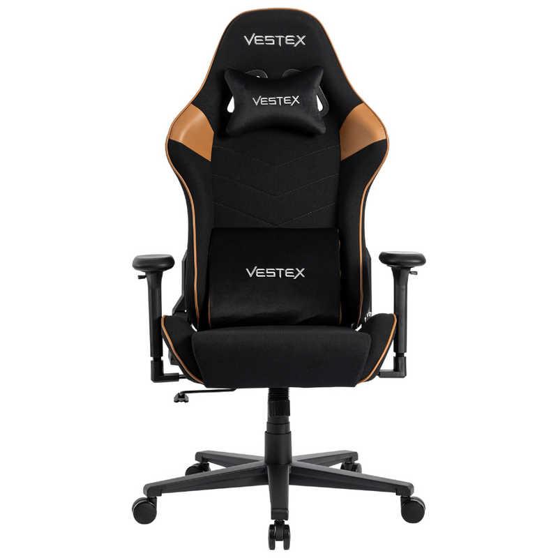 ルームワークス　ゲーミングチェア ［W720xD720xH1205〜1275mm］ VESTEX S2シリーズ(フットレストなし) ブラウン　VES-S2BR_1